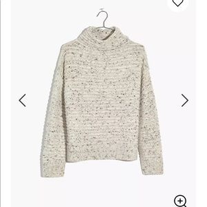 Oatmeal Madewell Faux Turtleneck Mockneck sweater